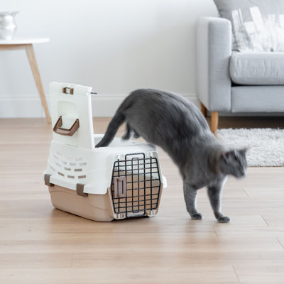 Sac de transport en plastique pour animaux 1 porte IRIS