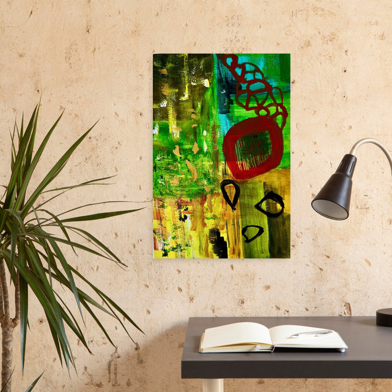 Art contemporain, art contemporain abstrait, H 24 po x l 16 po