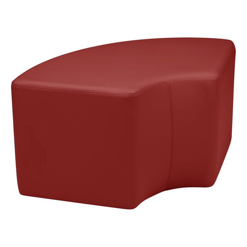 Tabouret de quart de salle à manger modulaire de Learniture, H 18 po x l 37 po x P 27 po, Bourgogne, Non