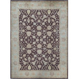 Ziegler Hand-Knotted High-Quality Brown and Light Blue Area Rug