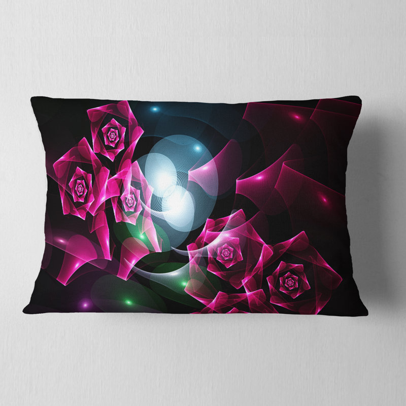 Coussin décoratif en bouquet de magnifiques roses Abstract, Rose