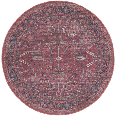 Machine Washable Oriental Red Area Rug