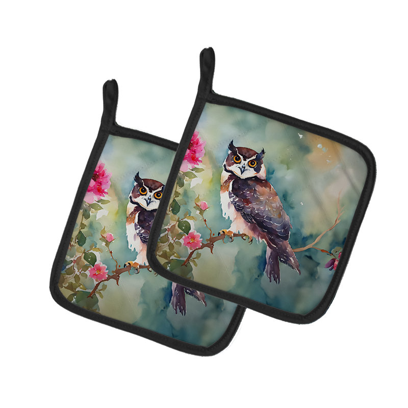 Paire de porte-casseroles Spectacled Owl