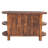 Croc Embossed Leather Buffet with Side Shelves