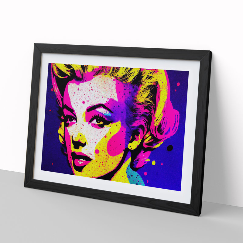 XH1022-8977X The Painted Woman Vol.3 Abstract - Single Picture Frame Print, Black, 46cm H x 64cm W x 2cm D