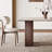 Mid-Century Rectangular Wood & Stone Table-125054387-125054391
