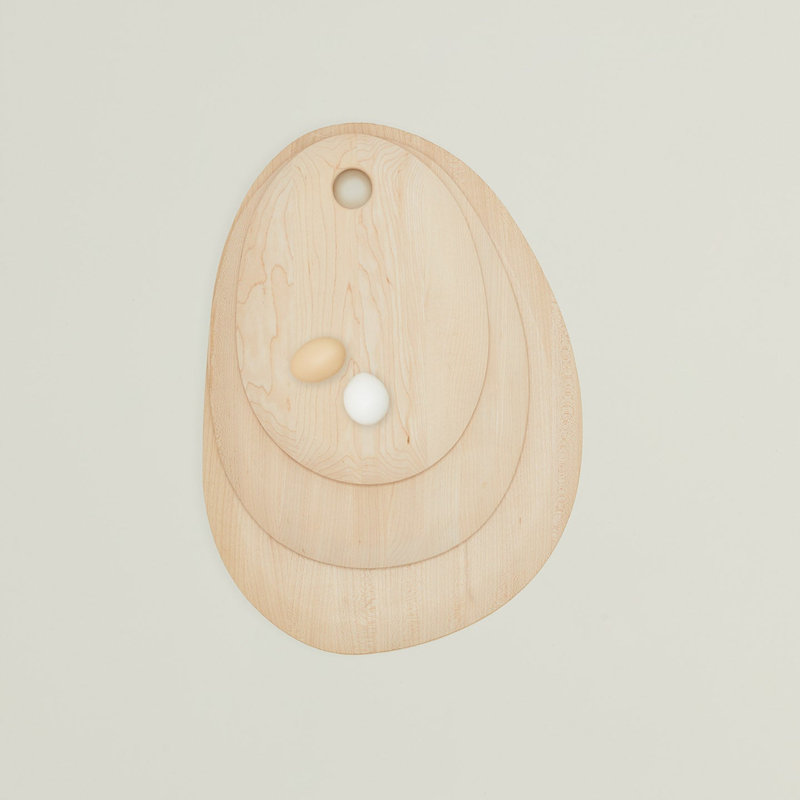 Pebble Cutting Board - Medium, Maple Wood, 13.6" x 10.75"