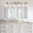 6-Light Bathroom Vanity Lights Brushed Nickel Bathroom Lighting Fixtures Over Mirror with Clear Glass Shade, Modern Wall Sconce Vanity Light Fixtures for Bedroom Living Room-260907032
