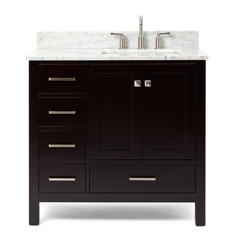 Ensemble de meuble-lavabo simple 37 po Flynt, Espresso