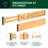 2.68" H x 2.56" W x 22" D Multi-Purpose Drawer Organizer-57909479
