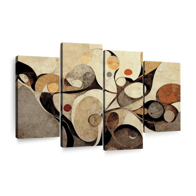 «Abstract Earth Tone Swirls», reproduction d'art sur toile