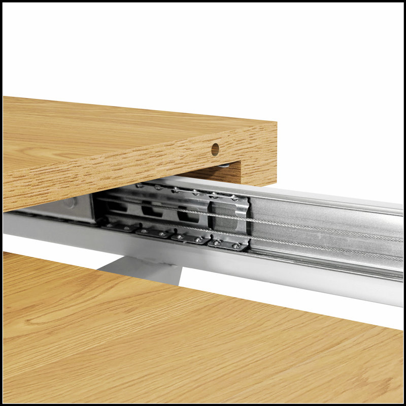 Table de salle à manger 47,25 à 63 pouces rétractable, en bois original, pour 4 à 6 personnes, durable et élégante