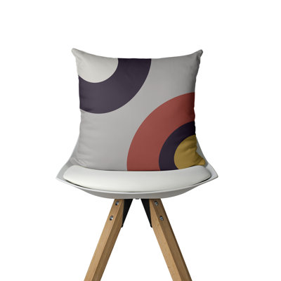 Housse de coussin d'intérieur Aria Mid-Century Minimalistcircles