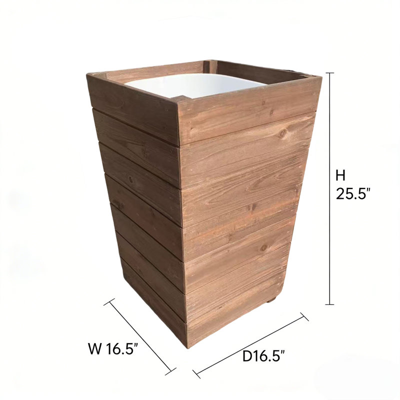 Planter Box, Dark Brown