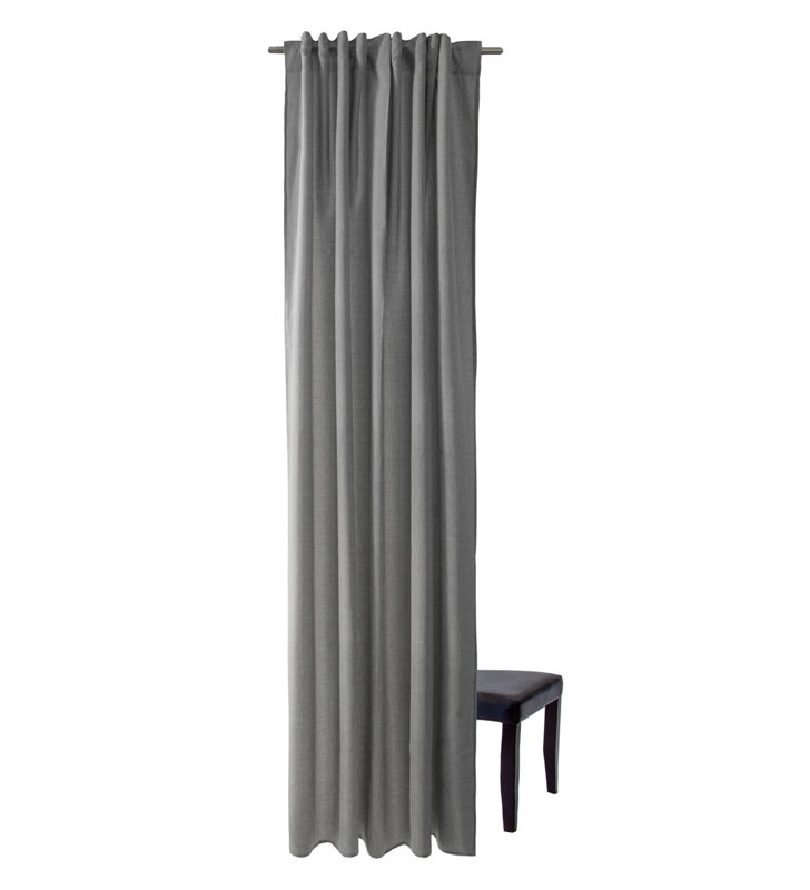 Sylvester Room Darkening Curtain, Grey