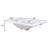 KGAR 18.5'' White Ceramic Rectangular Bathroom Sink