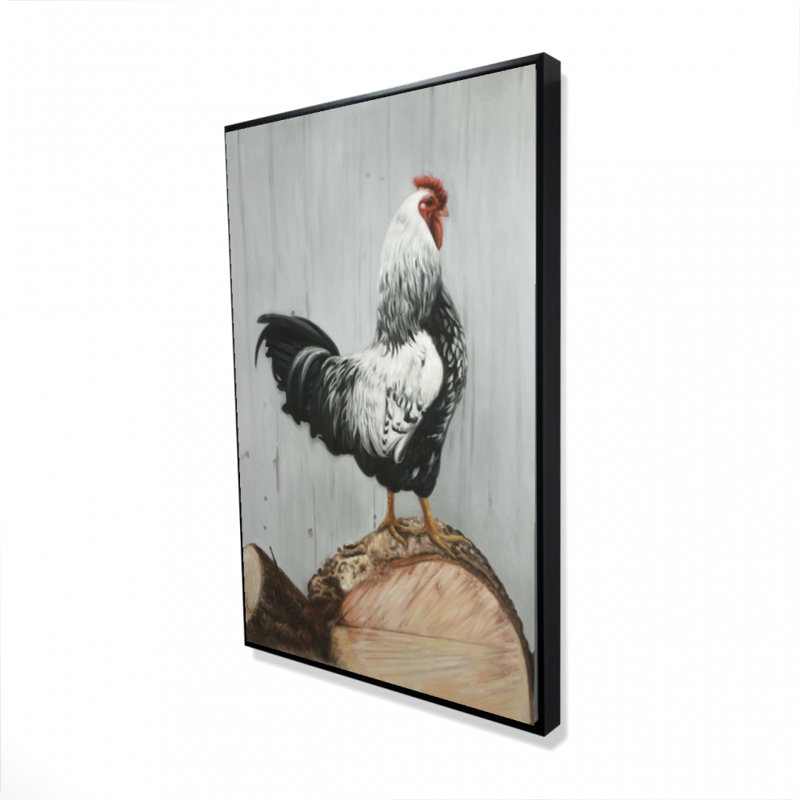 Wyandotte, reproduction de coq sur toile