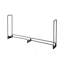 Support à bois de chauffage avec couvercle imperméable, support à bois d'extérieur de 8 pi, support à bûches en métal 1/2 corde, capacité de poids maximale de 660 lb, support de rangement en bois thermolaqué pour terrasse de foyer