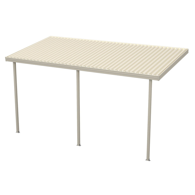 Slope Patio Awning, Tan, 145" W x 120" D