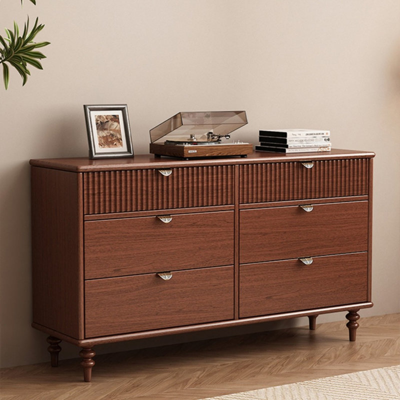 Armoire d'appoint en noyer massif, H 31,89 po x L 46,85 po x l 15,35 po