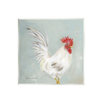Coq de ferme fermier - peinture