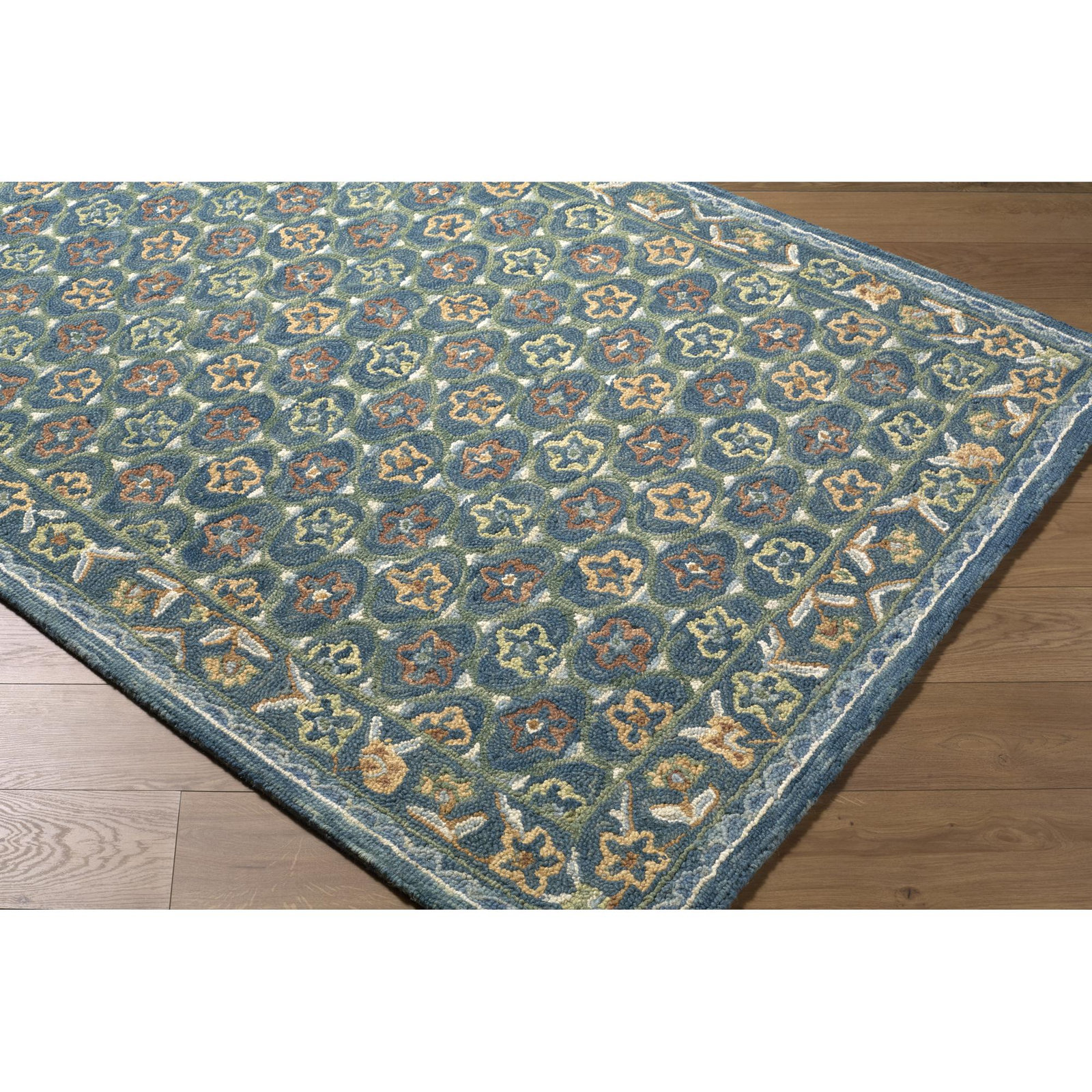 Manor Hand-Tufted Floral Pattern Rug, Rectangle 2' x 3'