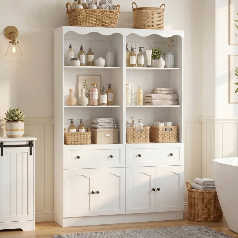 Armoire avec tiroirs en bois