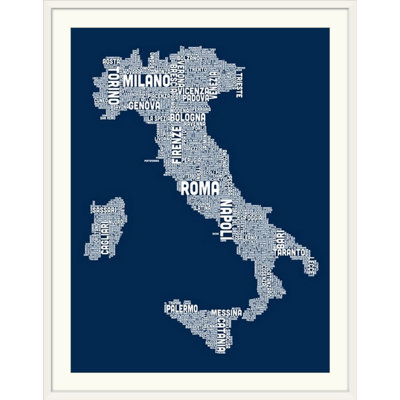 Art textuel de Francy, «Italian Cities Map» par Abarca