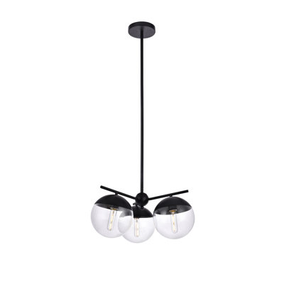 Yearby 3 - Light Dimmable Globe Chandelier