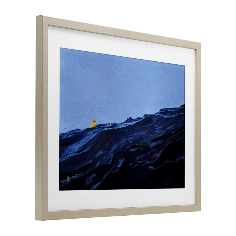 Vous êtes le seul canard, reproduction sous verre, conception par Keith Thomson, Brun, H 17 po x l 21 po