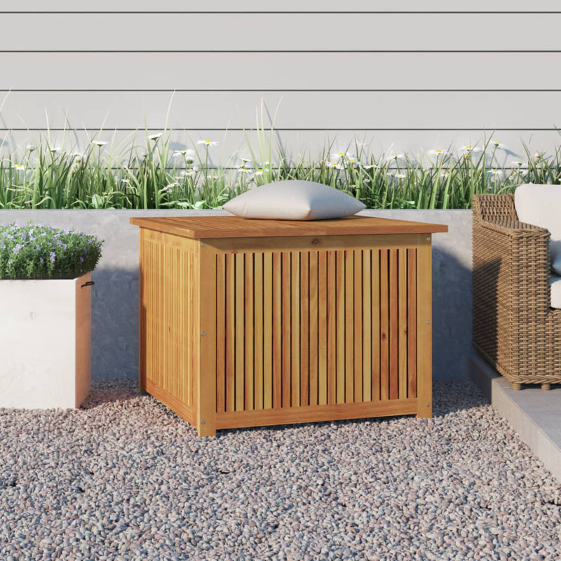 Alpen Home Baleine 75cm W 0L Water Resistant Acacia Solid Wood Deck Box in Brown