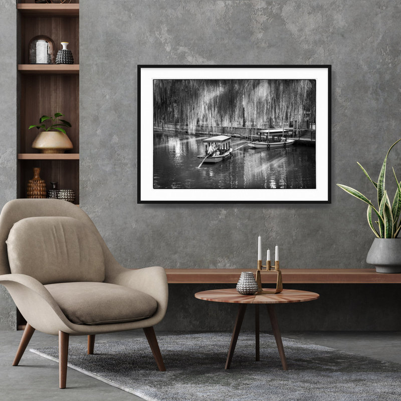 Pékin dimanche - Photographie de cadre photo sur papier, H 28,5 po x l 40 po, Cadre noir