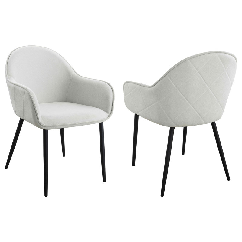 Ensemble de chaises à accoudoirs rembourrées Gresham, Gris