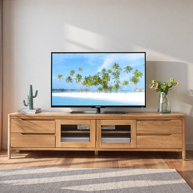 Simple Creative TV Stand, Burlywood
