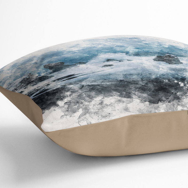 Square Throw Cushion, 55cm H x 55cm W x 20cm D, Stone