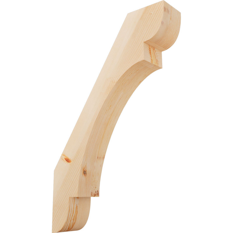 Attelle de genou olympique, Sapin de Douglas, H 36 po x l 5,5 po x P 24 po, Attelle lisse