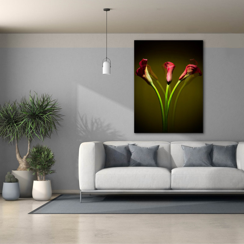 «Cala lys 1» par Mark Ashkenazi, art mural sur toile, H 54 po x l 40 po x P 1,5 po