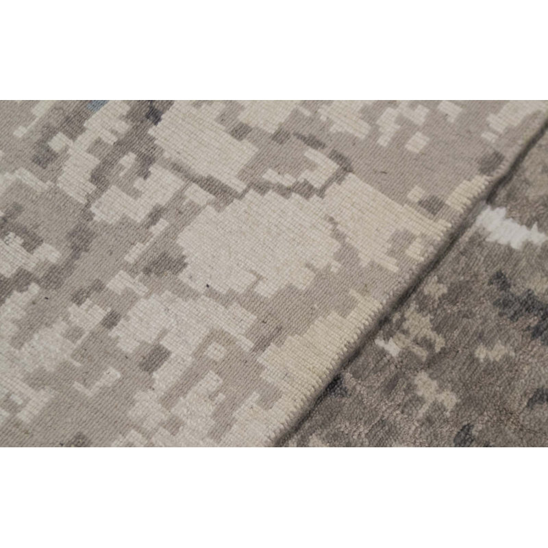 Hand-Knotted High-Quality Beige and Blue Area Rug