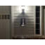 Enseigne lumineuse noire verticale-88172642