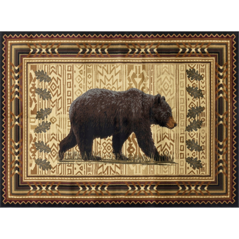 Tapis noir Nature's Nest, Rectangle 5 pi 3 po x 7 pi 3 po