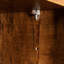 Armoire de cuisine de 71,8 po de hauteur pour chambre à coucher, noyer. 6 portes, 1 tablette et 1 tablette ouverte. Fiable, facile à nettoyer et à installer dans une chambre à 6 portes, 1 tiroir, une construction ouverte et stable-1222427046-1222427045