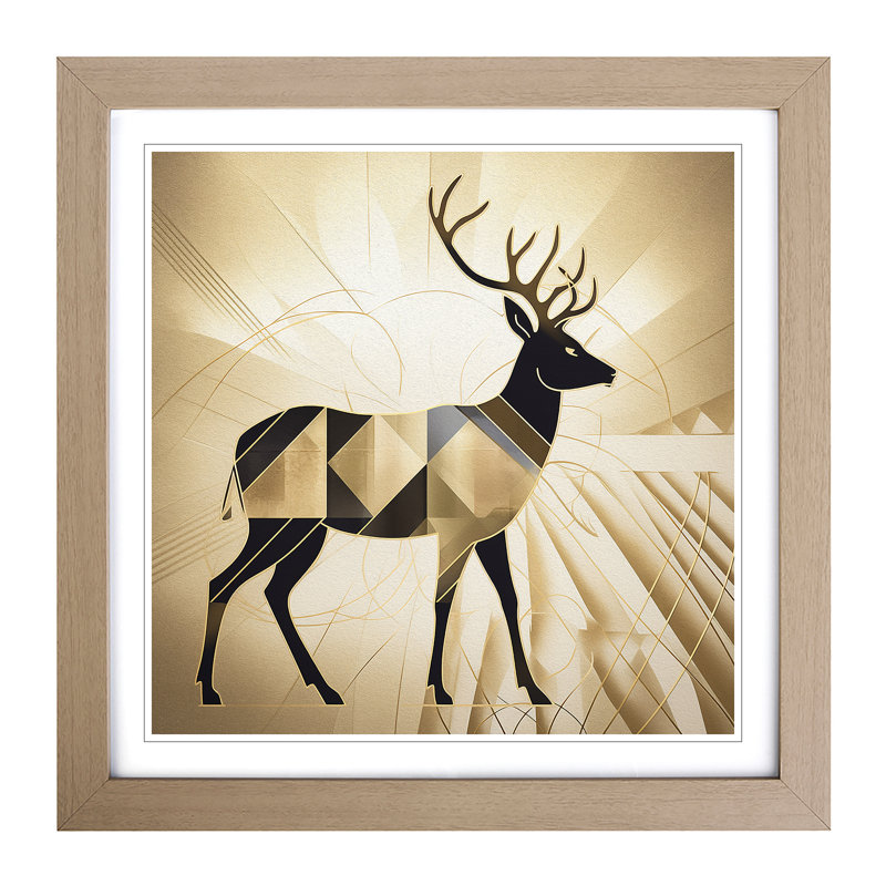 Single Picture Frame Print on Wood, Black