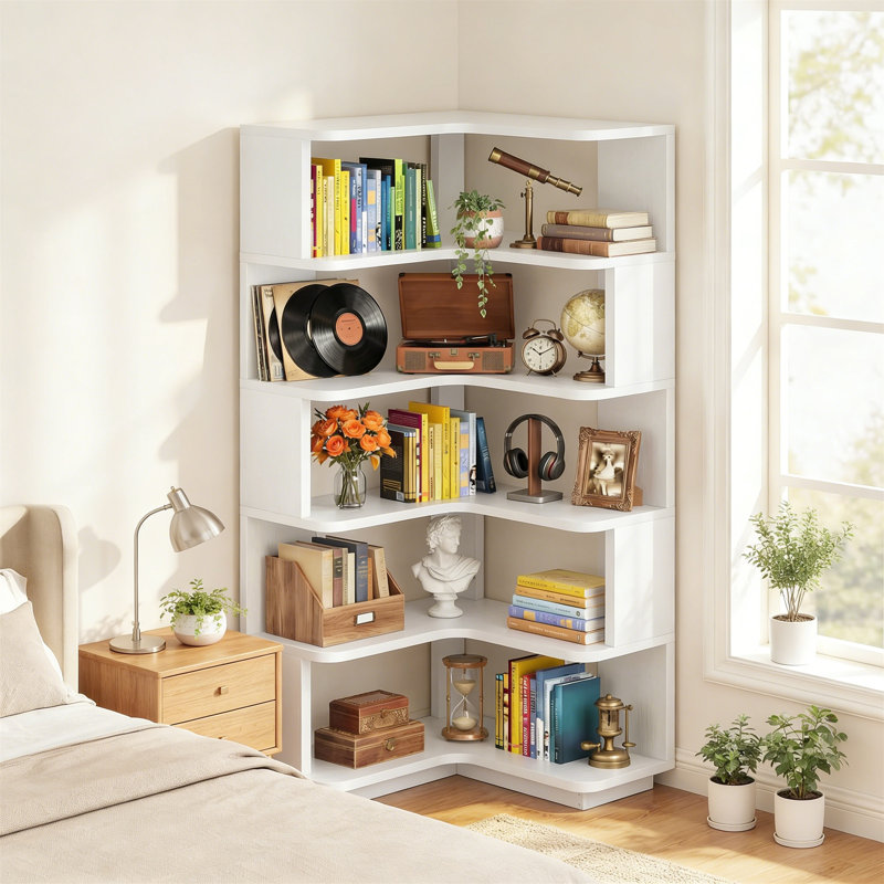 162cm H x 60cm W Standard Bookcase, White