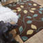 Tapis floral brun / bleu Arroya-22249187
