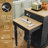 86.61" Mid-Century Extendable Kitchen Islands on Wheels with Roman column legs, Dining Table Cart with Storage-1514973319