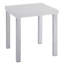 Table de bout blanche ultrabrillante et chrome