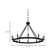 Calvin 10 - Light Dimmable Wagon Wheel Chandelier