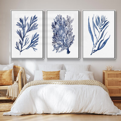 " Seaweed Under Water I " 3 - Pieces