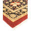 Tapis orange / rouge / noir en laine noué à la main de conception unique 12 pi 2 po x 18 pi 1 po New Age