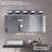 LED Modern Black 5-Light Vanity Lights Fixtures